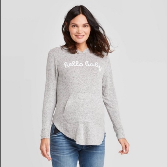 sweater hoodie hello baby